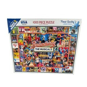 White Mountain Broadway The Musicals 1000 Piece Jigsaw Puzzle‎ Made in USA